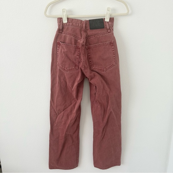 BDG Red Issa High Waisted Cowboy Jeans - Picture 2 of 7